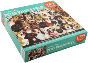 PETER PAUPER PRESS All The Dogs 1000 Piece Jigsaw Puzzle,Used
