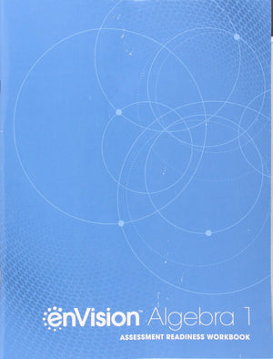 Envision Aga Common Core Assessment Readiness Workbook Algebra 1 Grade 8/9 Copyright 2018-new
