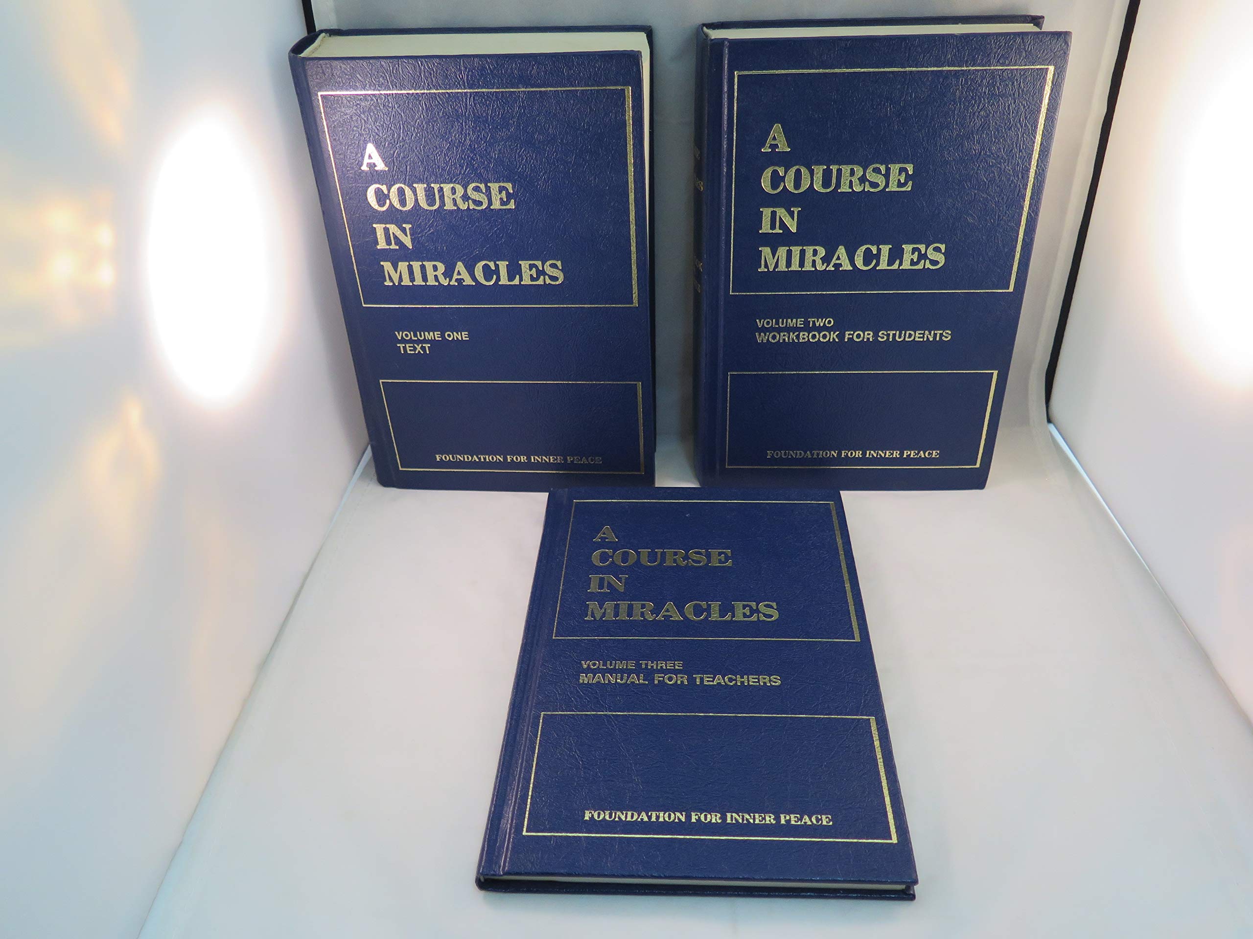 A Course In Miracles, Manual For Teachers (3 Volumes),Used