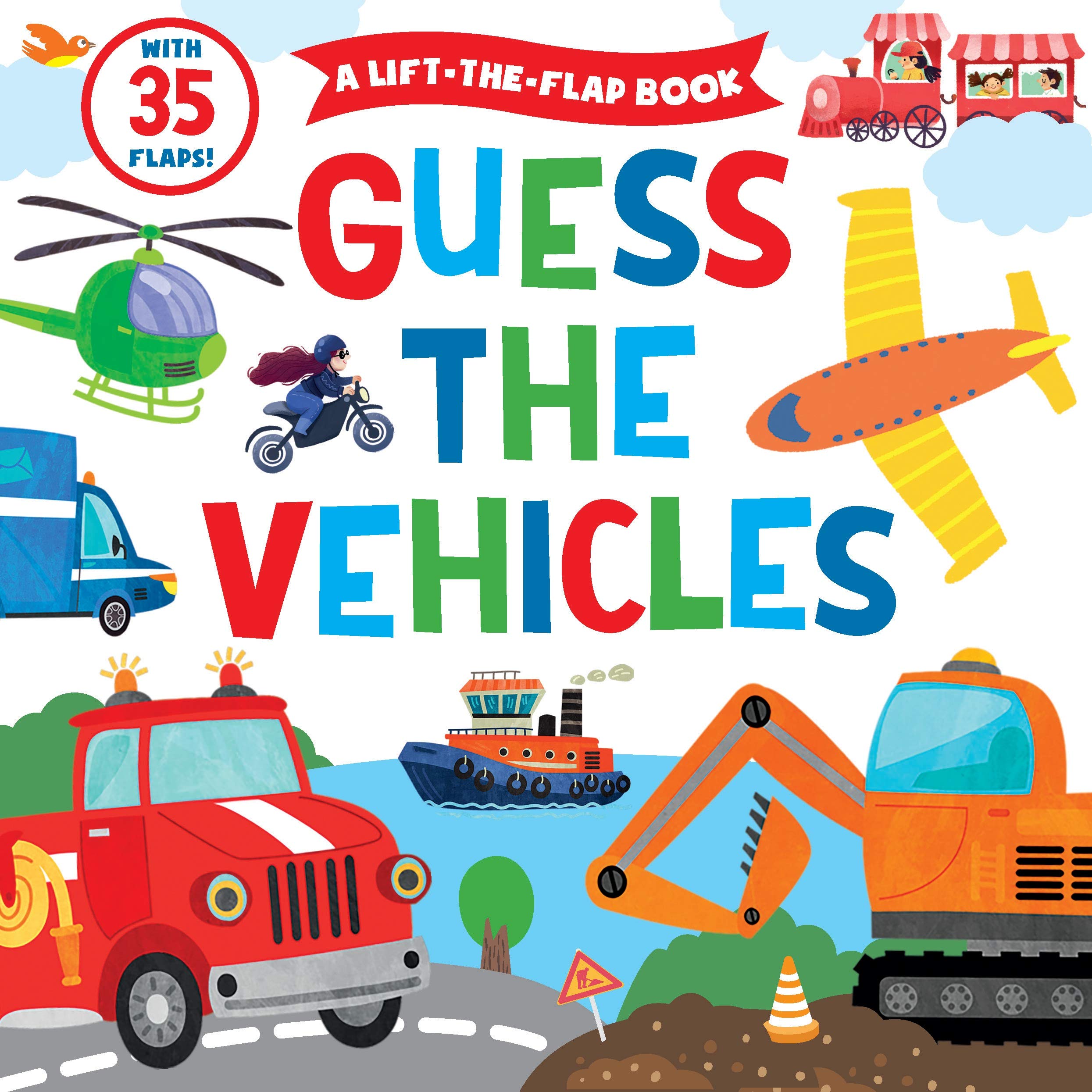 Guess The Vehicles: A Lifttheflap Book With 35 Flaps! (Volume 2) (Clever Hide & Seek, 2)