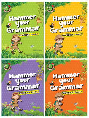 Hammer Your Grammer Workbooks ( Set Of 4 English Learning Books)