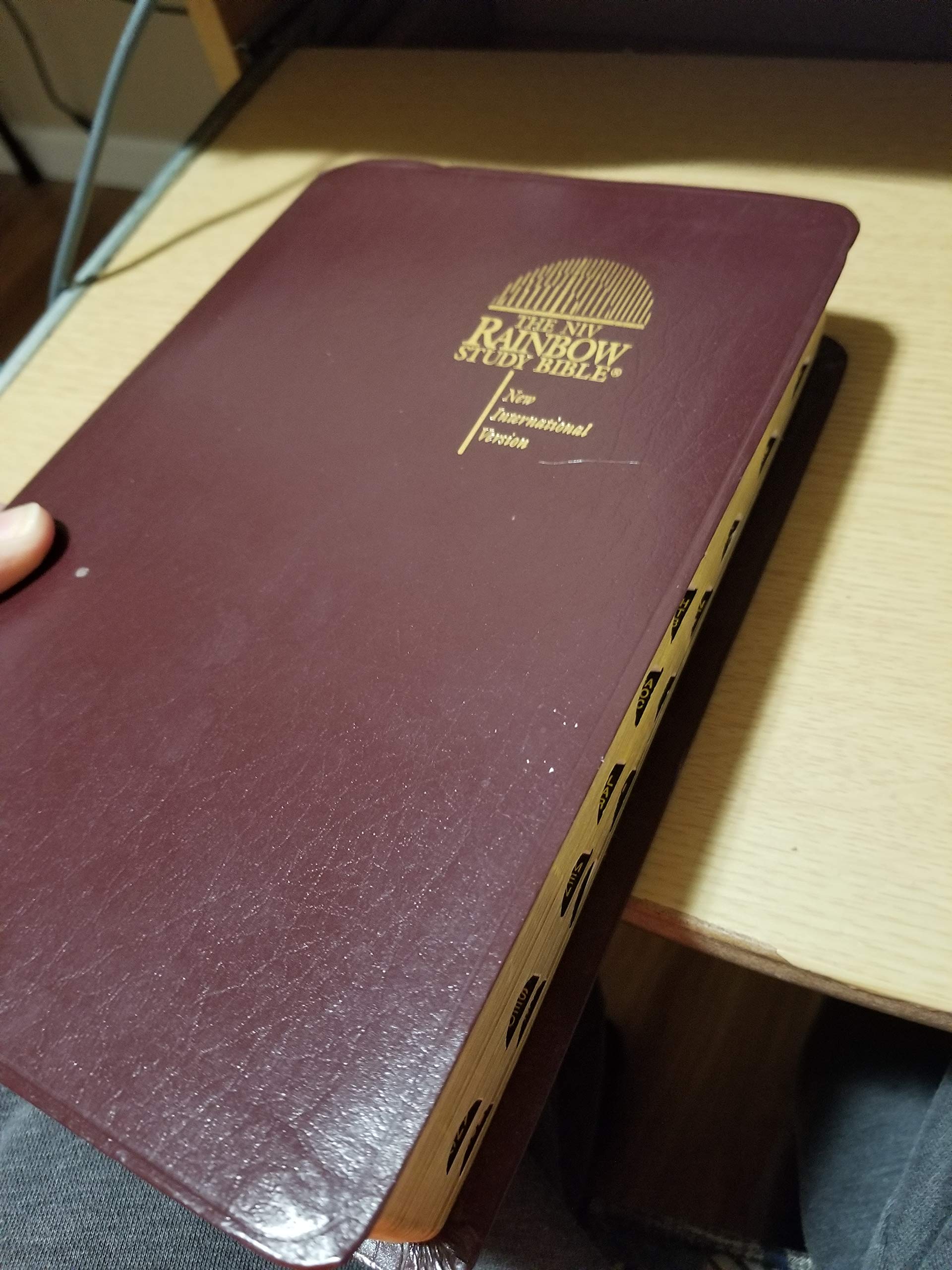 The Rainbow Study Bible New International Version/Genuine Bonded Leather,Used