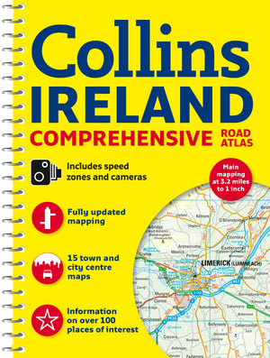 Collins Ireland Comprehensive Road Atlas,Used