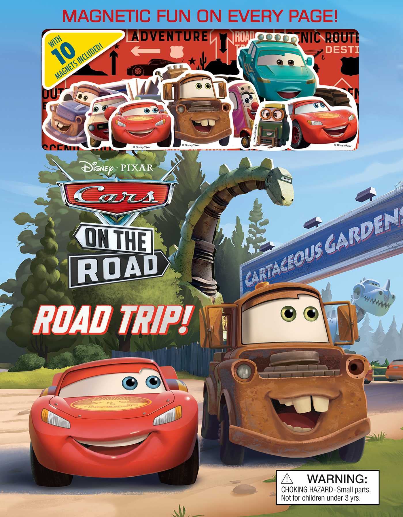 Disney Pixar: Cars On The Road: Road Trip! (Magnetic Hardcover),New