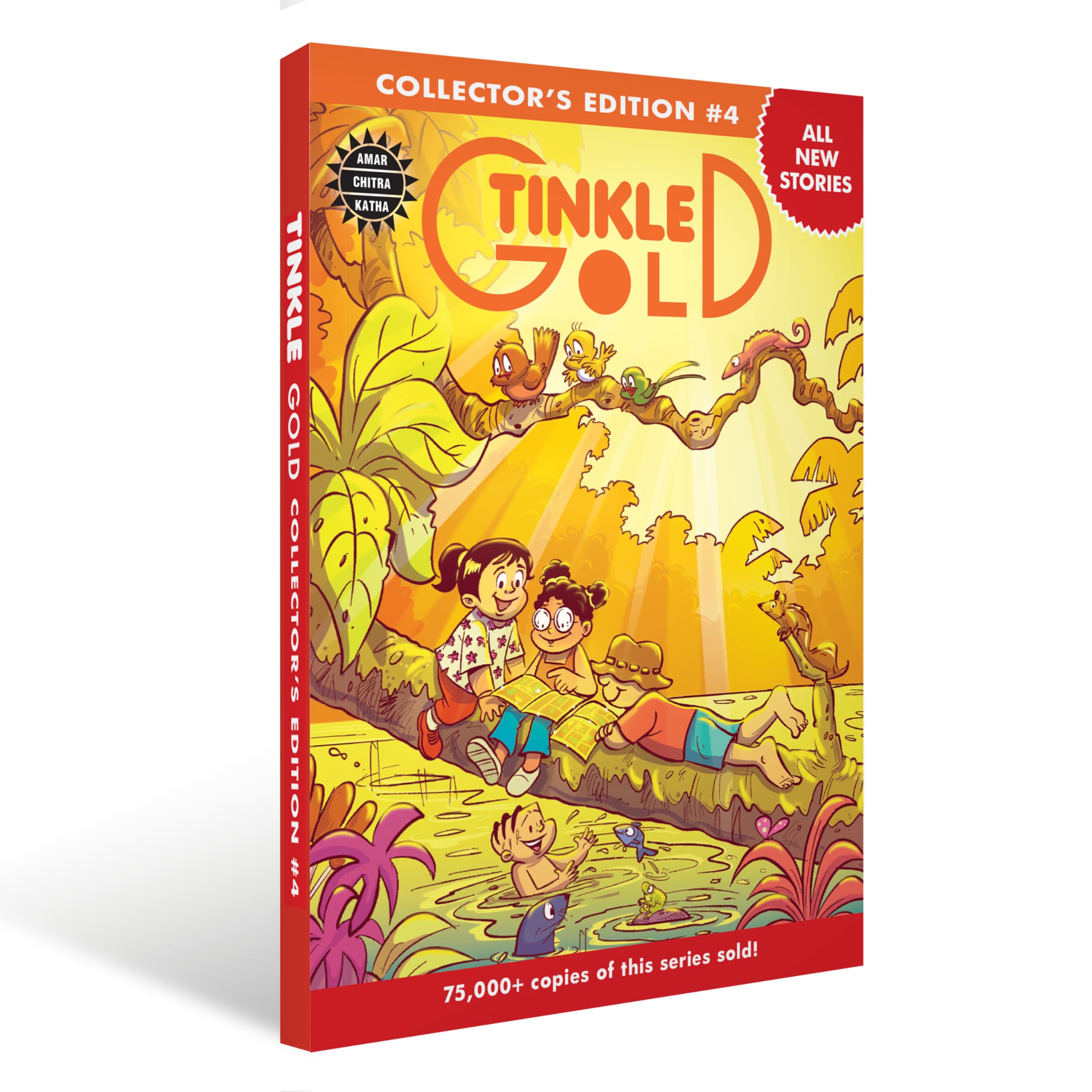 Tinkle Gold 4 | Classic Indian Comics For Kids | Story Books For Ages 5-10 | Fun And Educational | Bestselling Gift For Children | Tinkle Collection