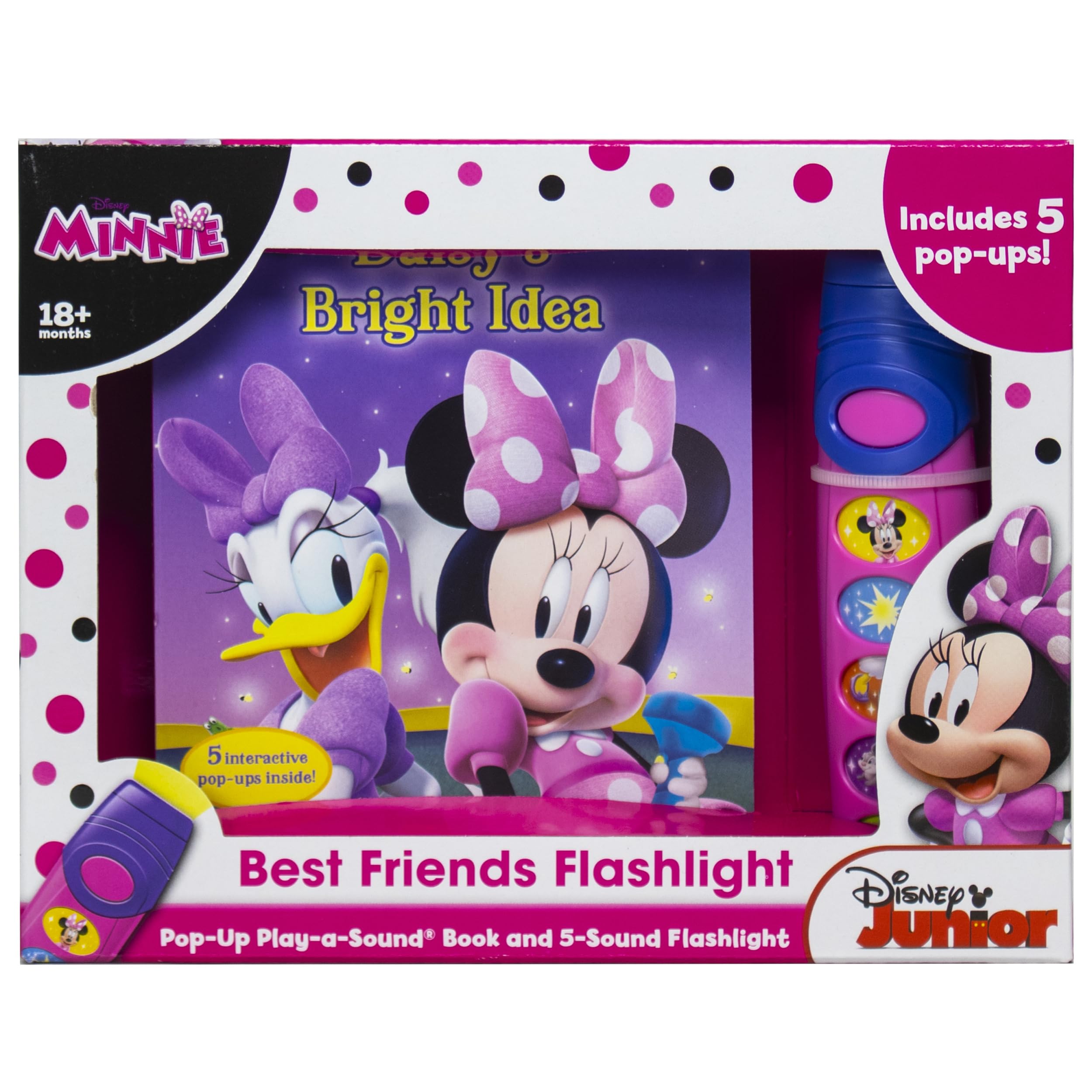 Disney Minnie Mouse  Best Friends PopUp Sound Board Book and Sound Flashlight Toy  PI Kids (PlayASound),New