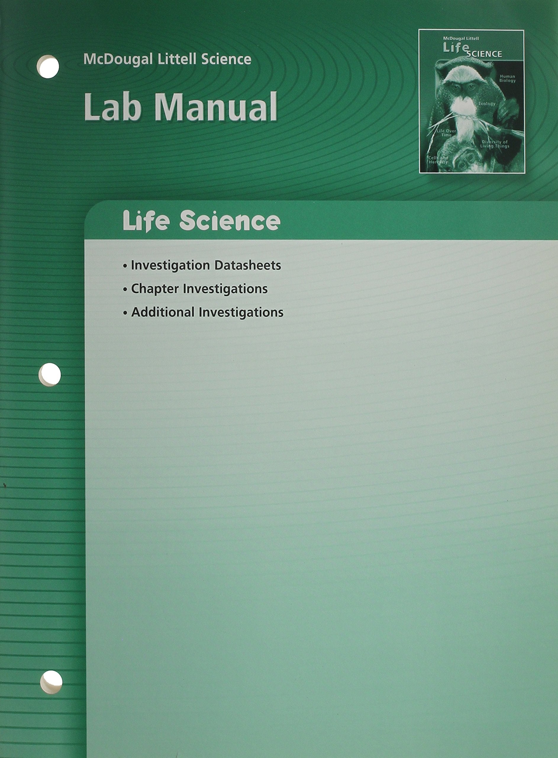 Mcdougal Littell Science: Life Science: Lab Manual,New
