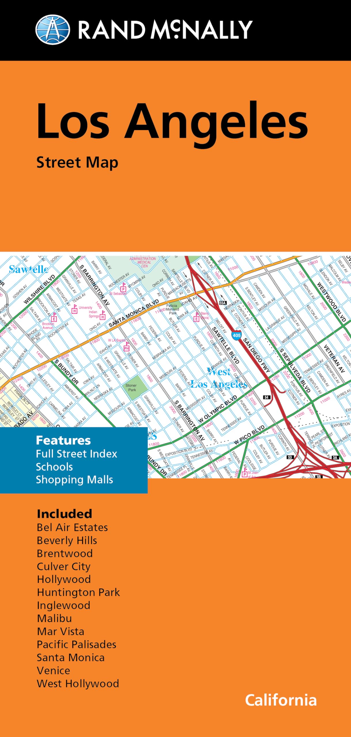 Rand McNally Folded Map: Los Angeles Street Map