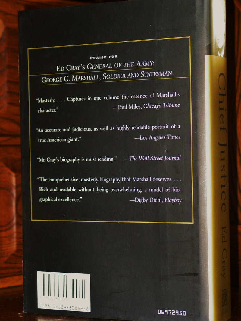 CHIEF JUSTICE: A Biography of Earl Warren,Used