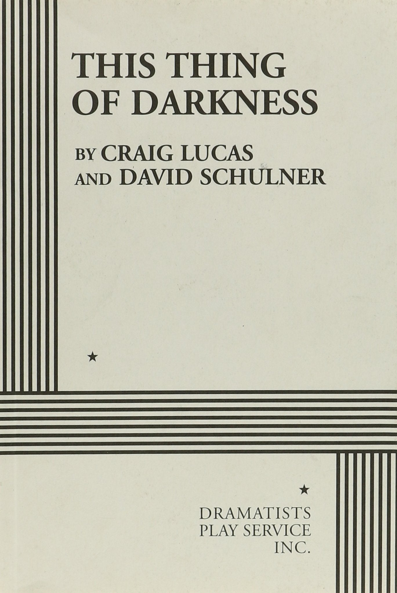 This Thing Of Darkness (Acting Edition For Theater Productions)