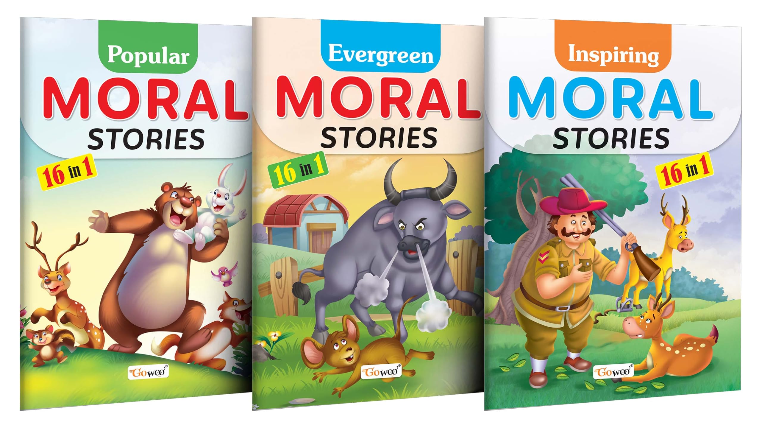 Popular, Evergreen And Inspiring Moral Stories : Children Educational Stories, Educational Books For Young Children, Story Books For Kids | Combo Of 3 Story Books