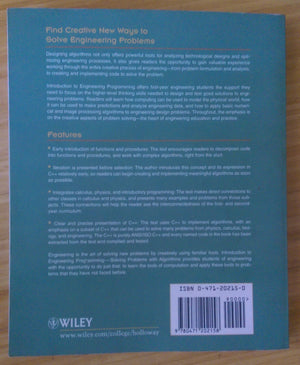 Introduction to Engineering Programming: Solving Problems with Algorithms,Used
