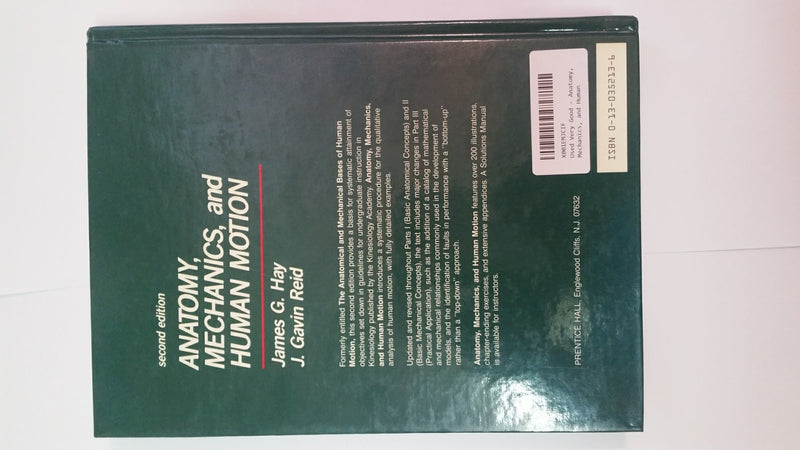 Anatomy, Mechanics, And Human Motion (2Nd Edition),Used