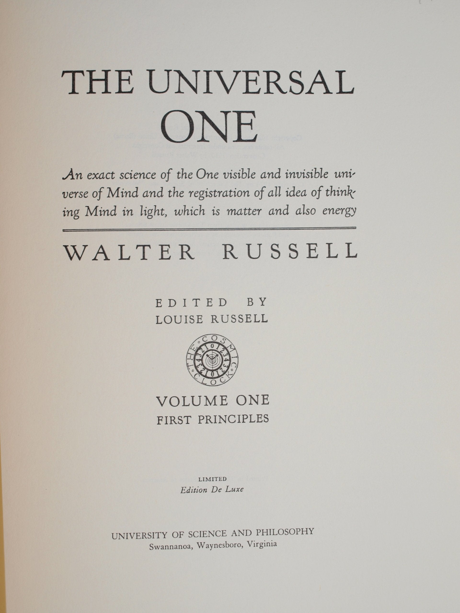 The Universal One,New