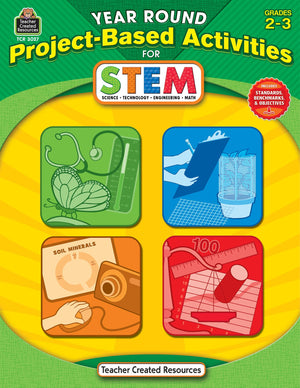 Teacher Created Resources Year Round Grades 34 Stem ProjectBased Activities Book Printed Book,New