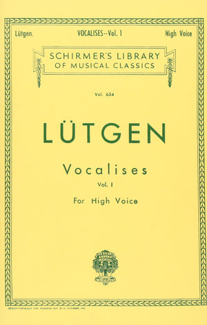 Vocalises (20 Daily Exercises)  Book I: Schirmer Library of Classics Volume 654 High Voice,New