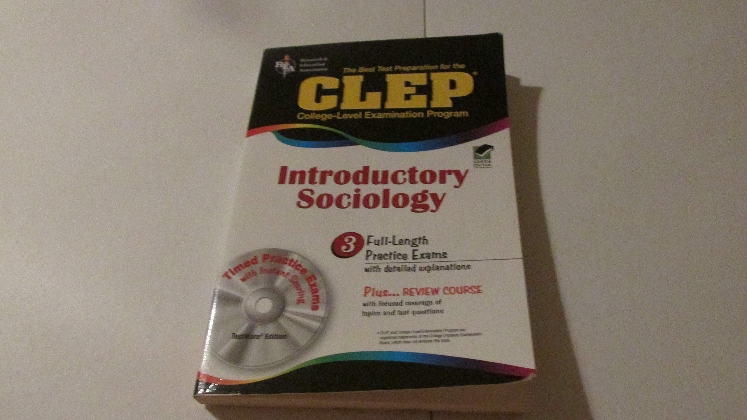 CLEP Introductory Sociology w/CD (REA)  The Best Test Prep for the CLEP Exam (Test Preps),Used