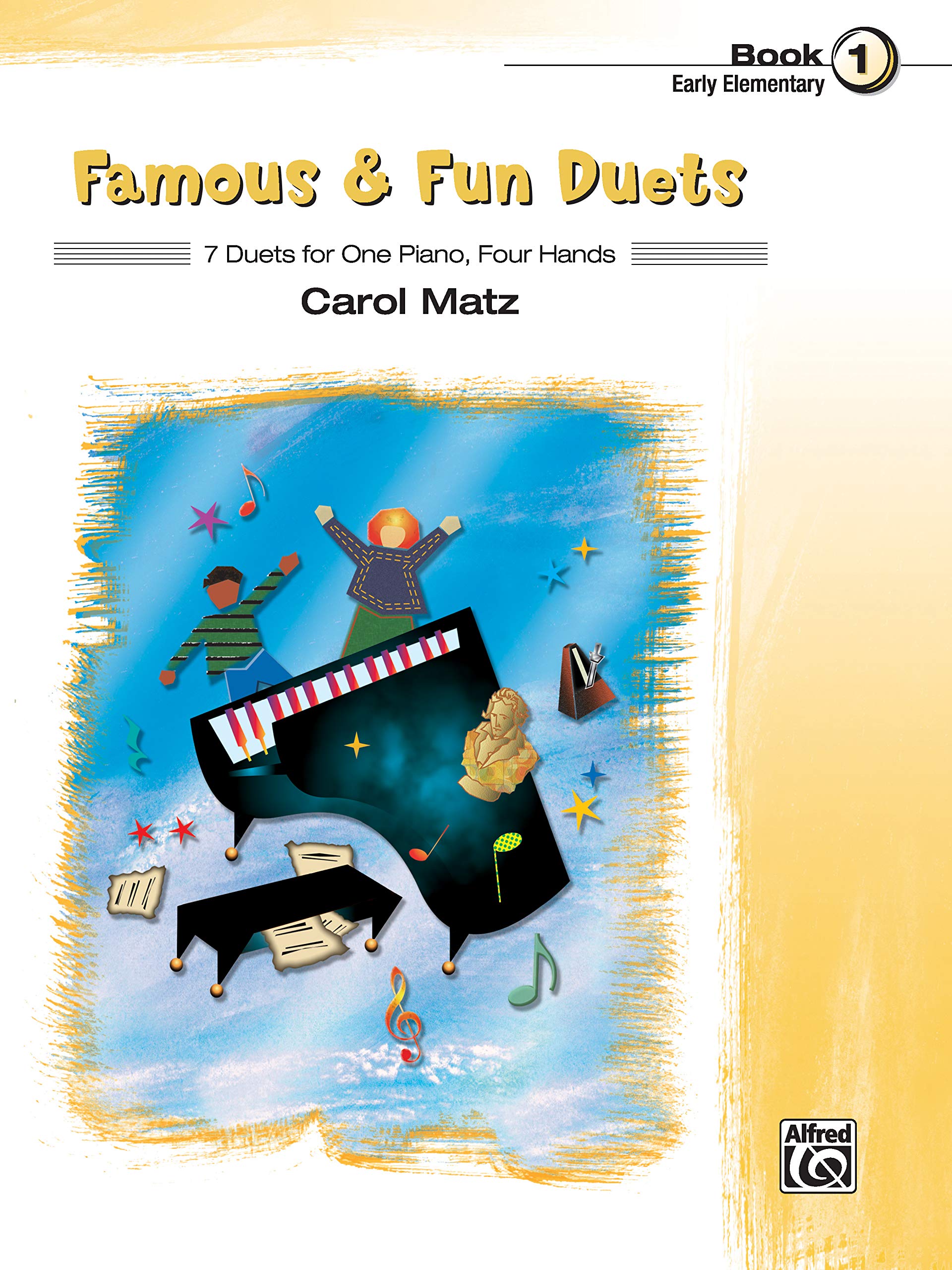 Famous & Fun Duets, Bk 1: 7 Duets For One Piano, Four Hands (Famous & Fun, Bk 1)-used