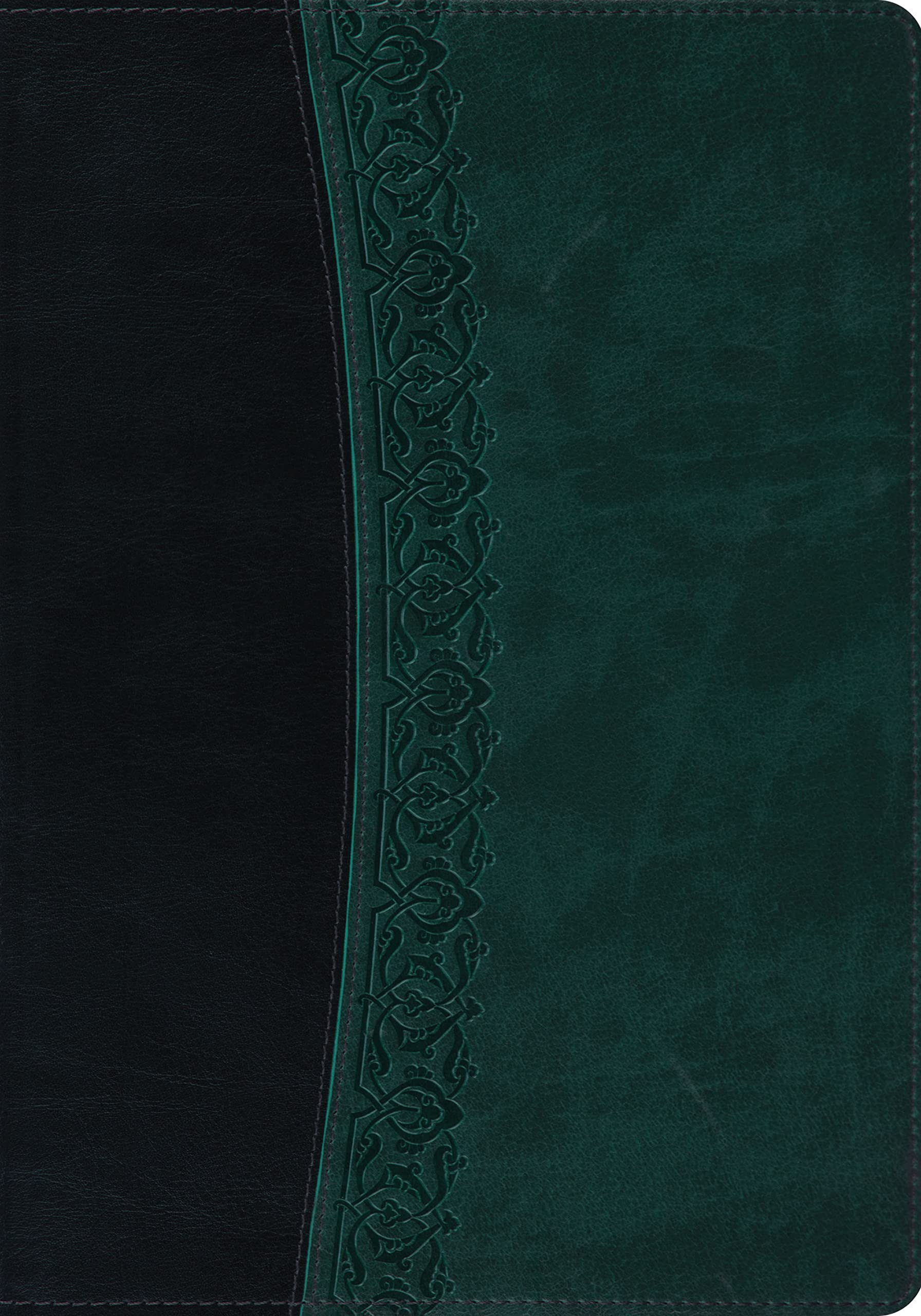 ESV Large Print Bible (TruTone, Black/Spruce, Garland Design),Used