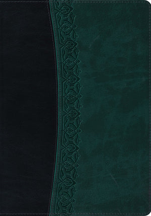 ESV Large Print Bible (TruTone, Black/Spruce, Garland Design),Used
