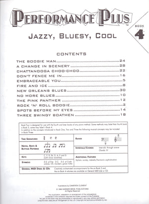 Performance Plus, Bk 4: Jazzy, Bluesy, Cool,Used