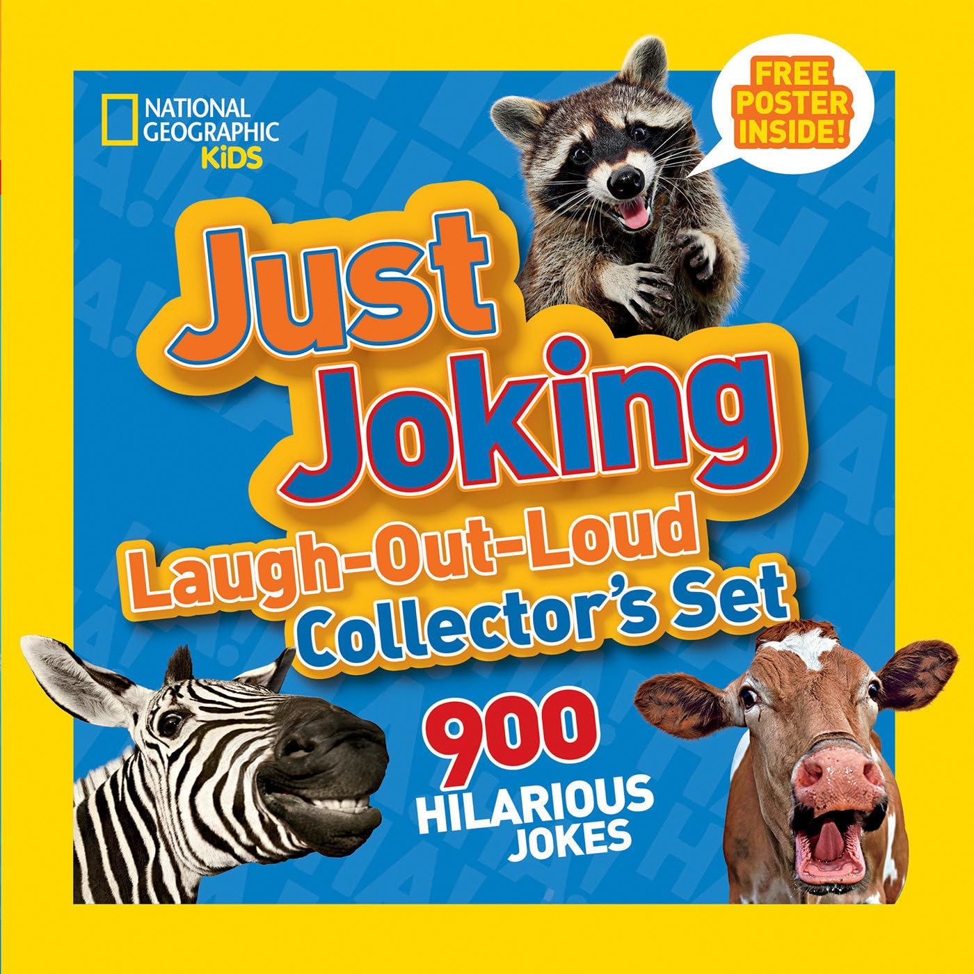 National Geographic Kids Just Joking LaughOutLoud Collector's Set: 900 Hilarious Jokes (Just Joking: National Geographic Kids),Used