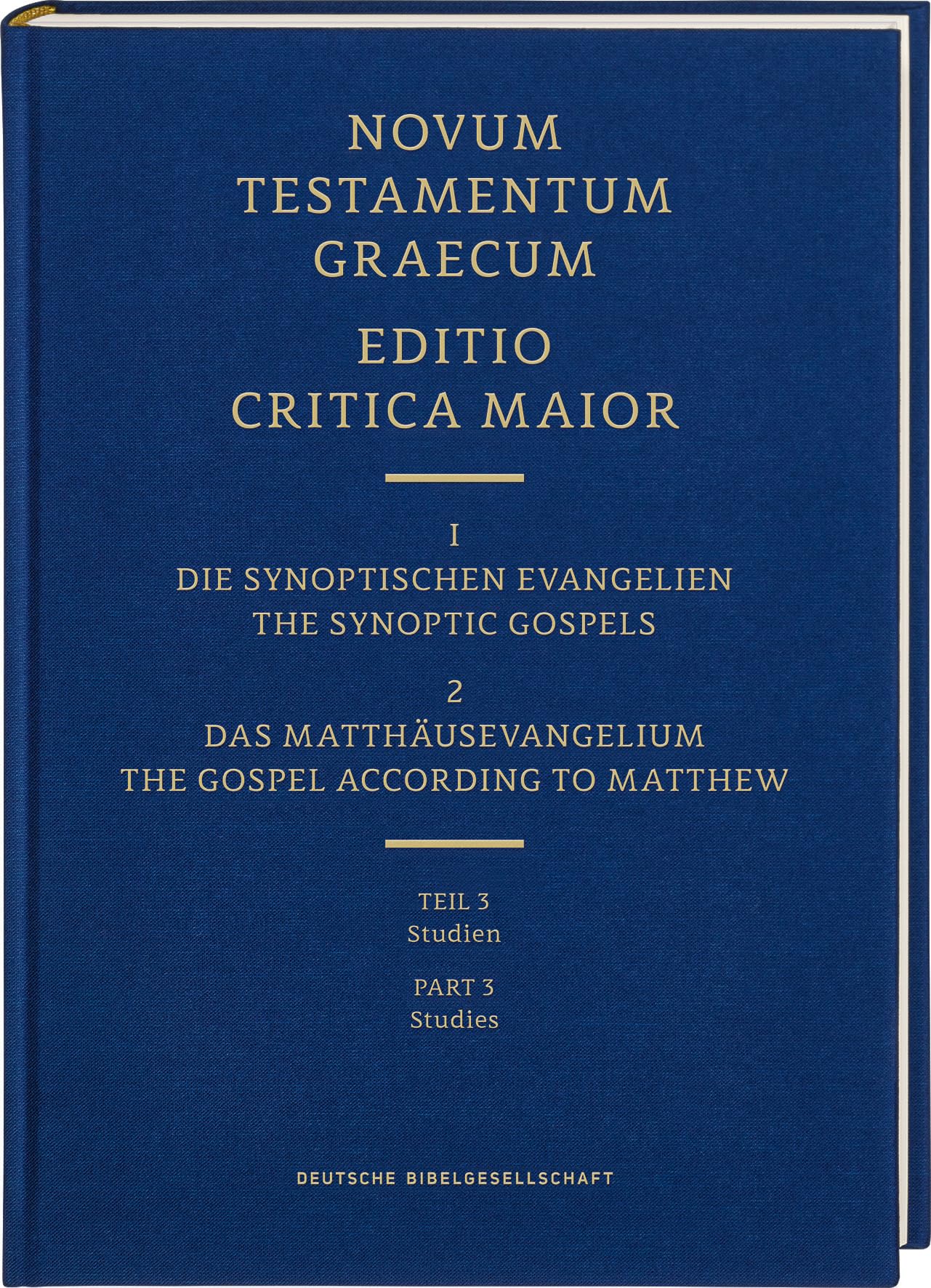 Novum Testamentum Graecum Editio Critica Maior, (Ecm) I.1/3: The Gospel According To Matthew, Studies