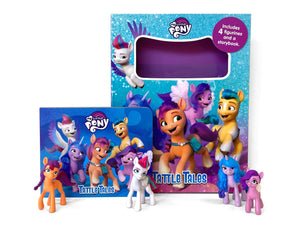 My Little Pony Tattle Tales  Activity Books For Kids, 12Page Storybook, 4 Figurines