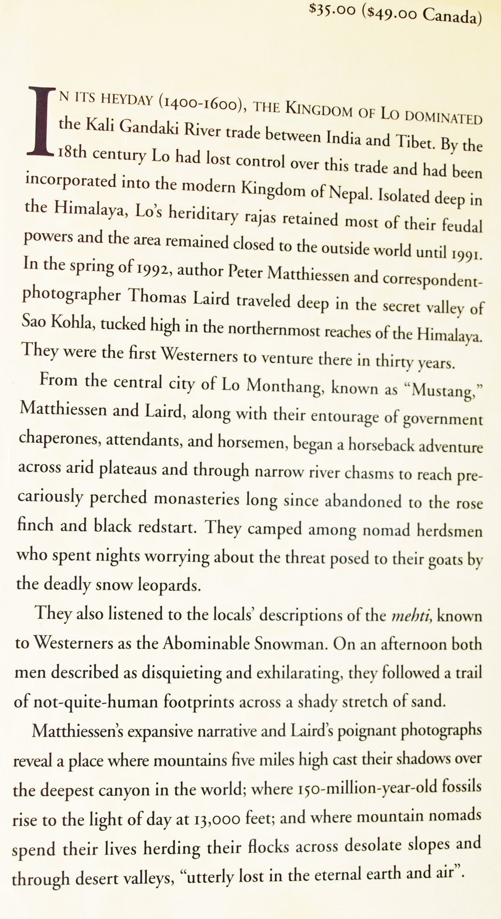 East of Lo Monthang: In the Land of Mustang,New