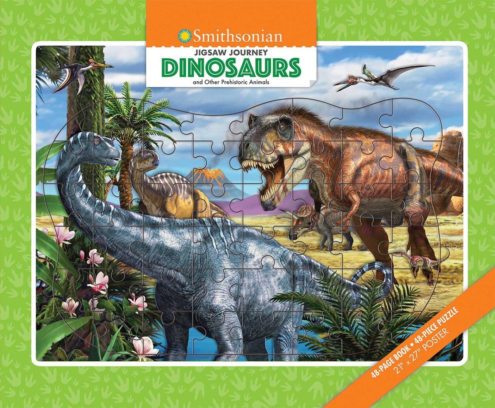 Jigsaw Journey Smithsonian: Dinosaurs & Other Prehistoric Animals,Used