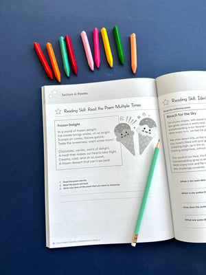 The 2nd Grade Reading Comprehension Workbook for Kids: Silly and Engaging Stories, Biographies, Poetry and Informational Text to,Used