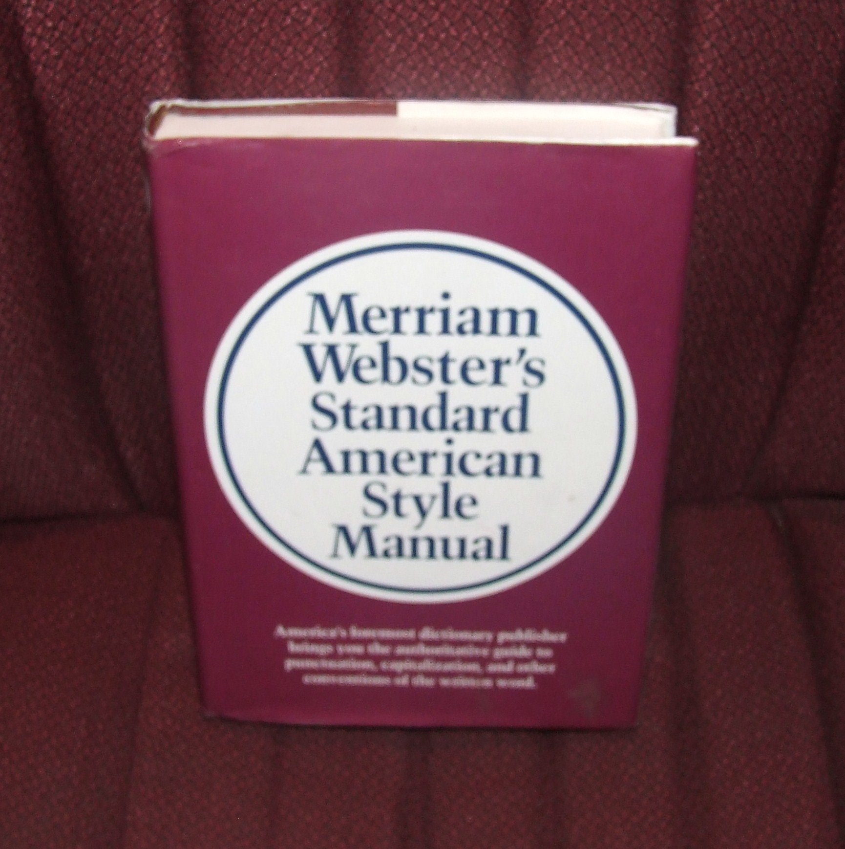 MerriamWebster's Standard American Style Manual,Used