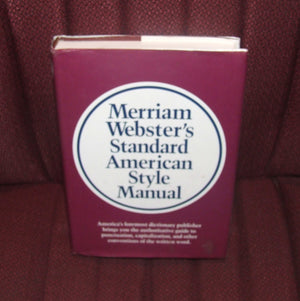 MerriamWebster's Standard American Style Manual,Used