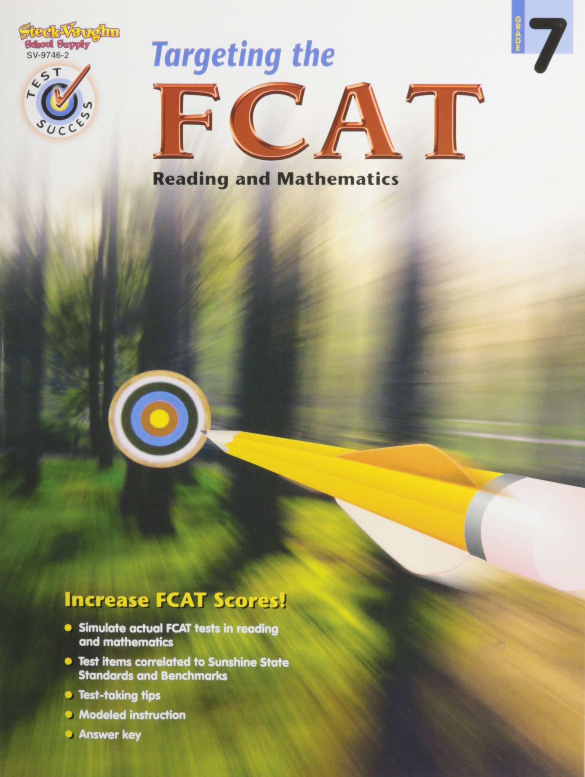 Targeting the FCAT, Grade 7 (Steckvaughn Pass the Pctb),Used