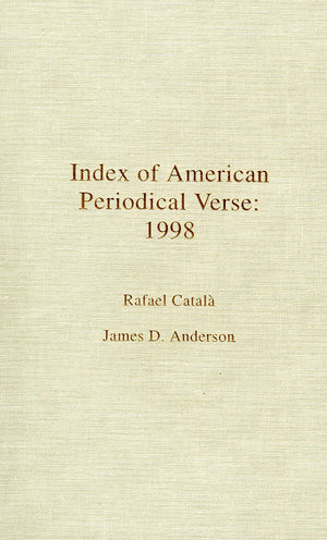 Index Of American Periodical Verse 1998,Used