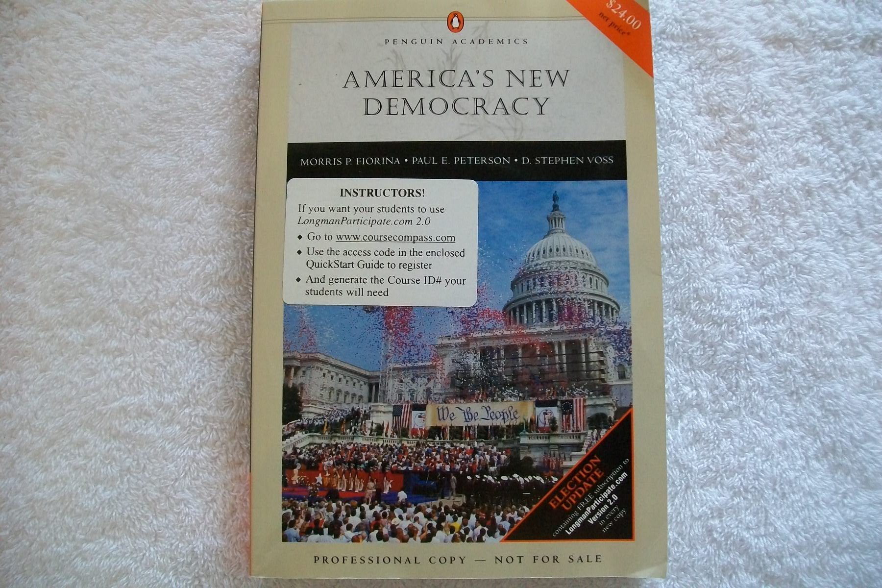 America's New Democracy: Election Update (Penguin Academics),Used