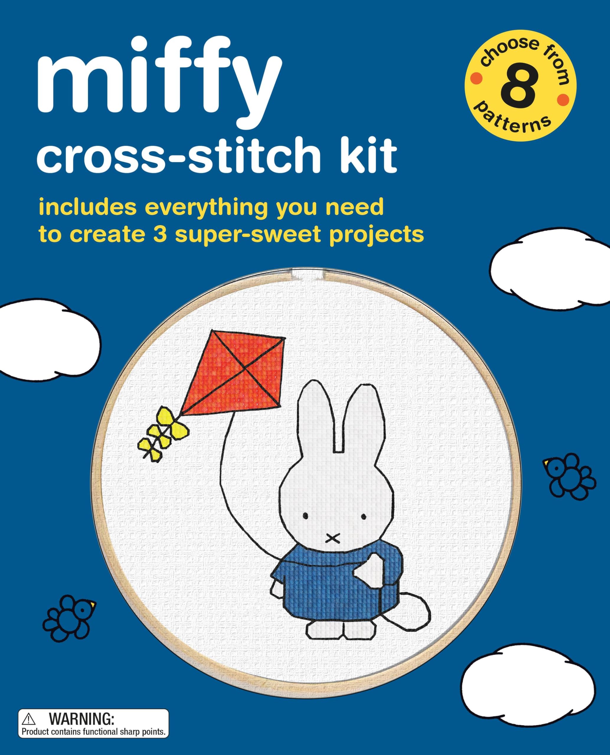 Miffy CrossStitch Kit: Includes Everything You Need To Create 3 SuperSweet Projects (Choose From 8 Patterns)
