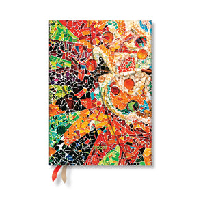 Paperblanks | 2026 GaudiS Sun | GaudiS Mosaics | 12Month Planner | Midi | Vertical | Wrap | 160 Pg | 100 Gsm