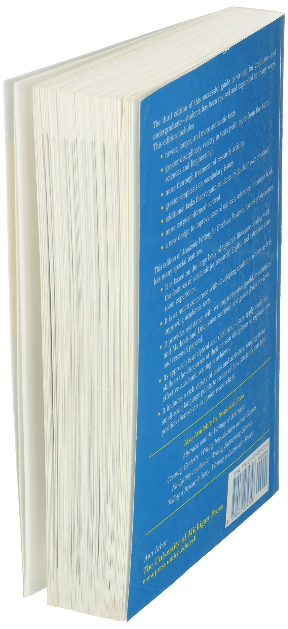 Academic Writing for Graduate Students: Essential Tasks and Skills (Michigan Series In English For Academic & Professional Purpo,New