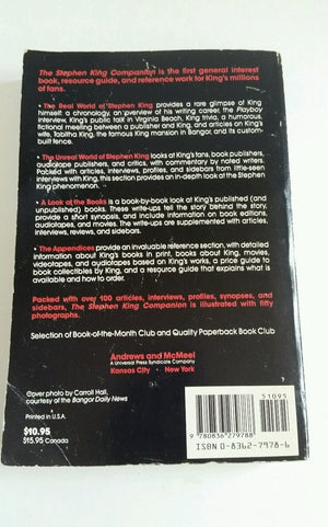 The Stephen King Companion,Used