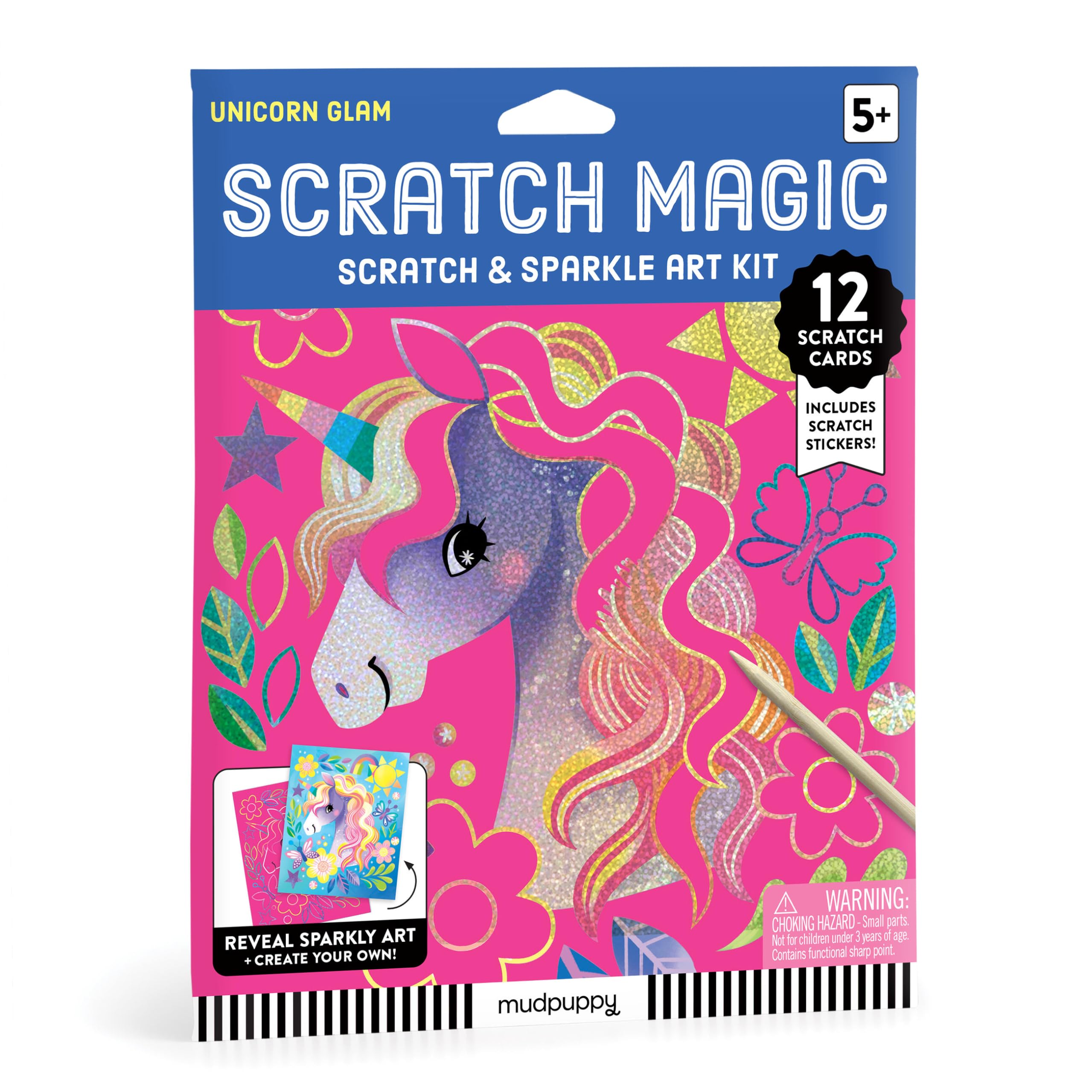 Unicorn Glam Scratch & Sparkle Art