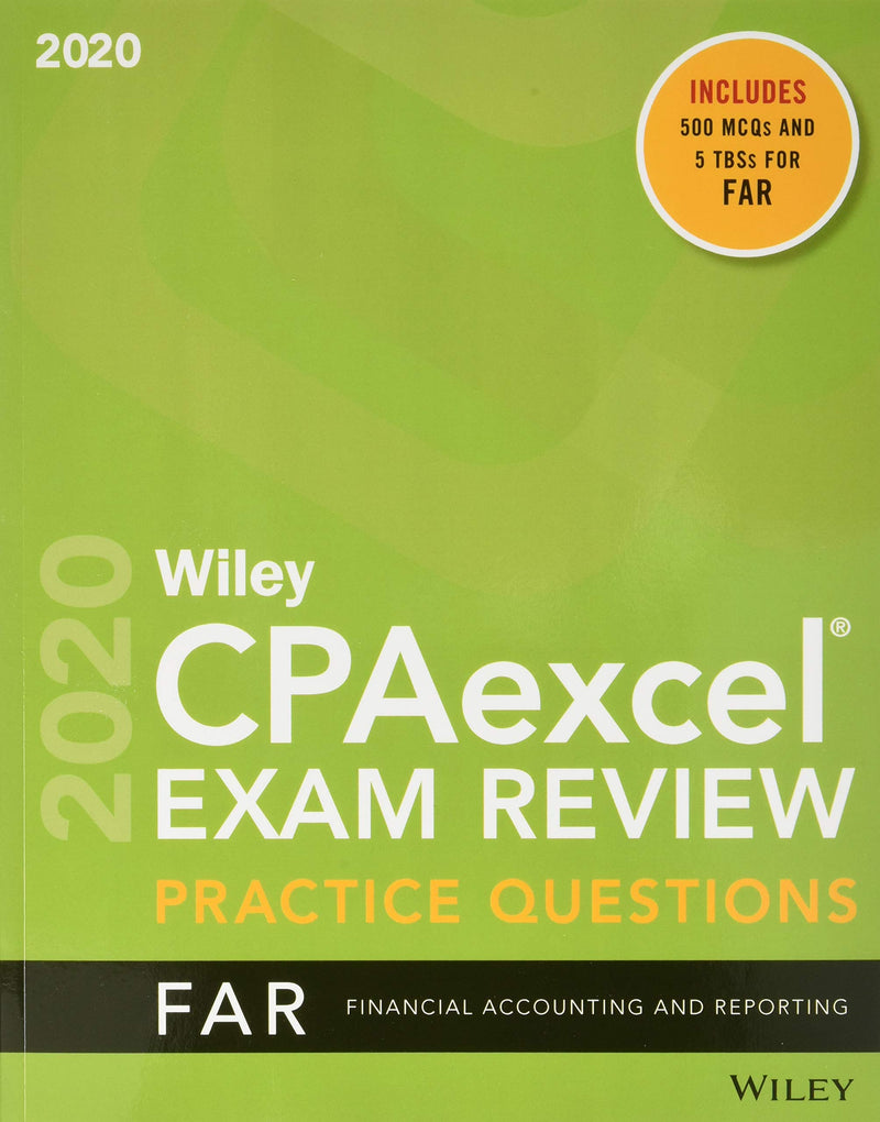 Wiley CPAexcel Exam Review 2020 Study Guide + Question Pack: Financial Accounting and Reporting (Wiley CPA Exam Review Financial,Used