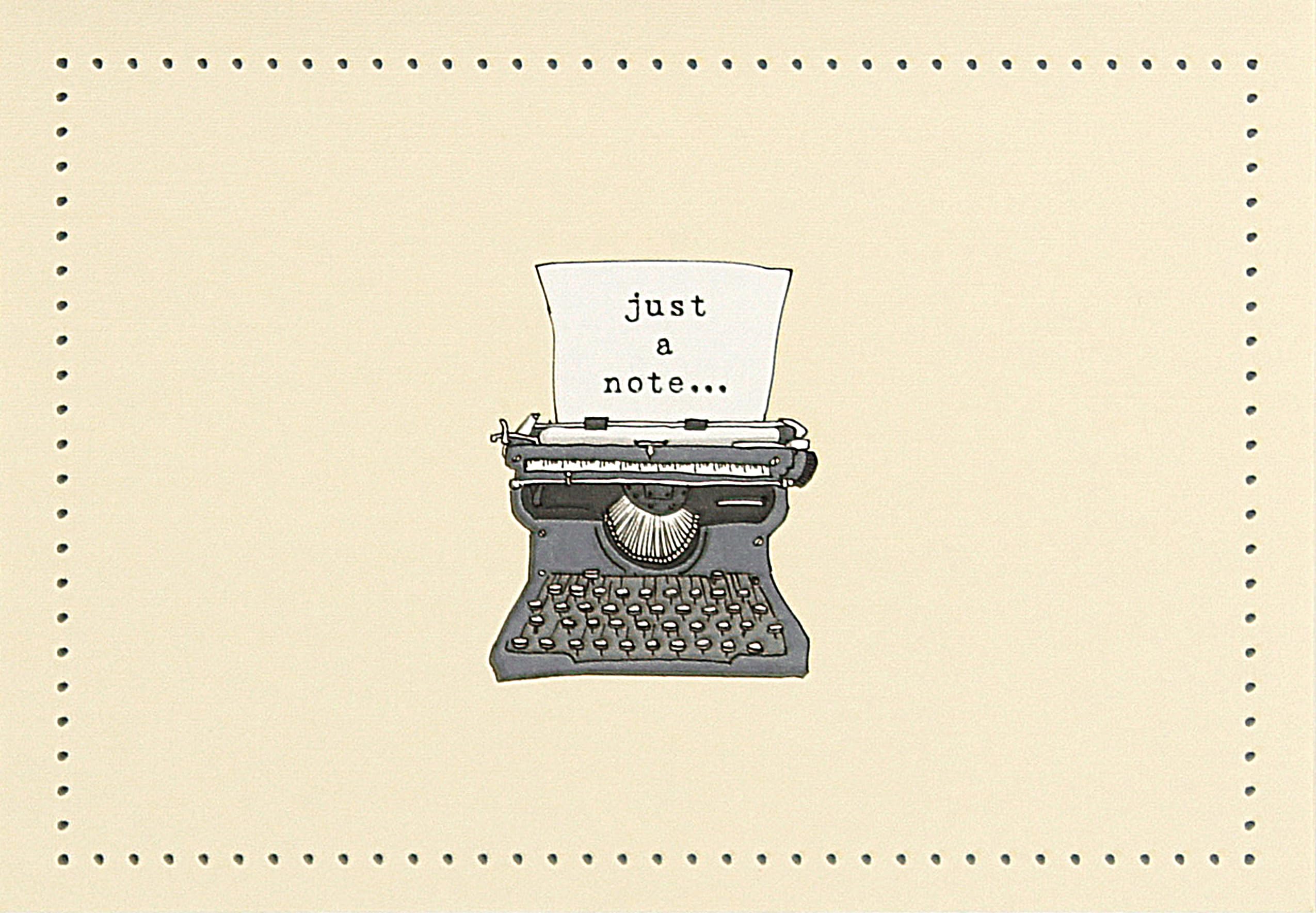 Typewriter Note Cards (Stationery, Boxed Cards),Used