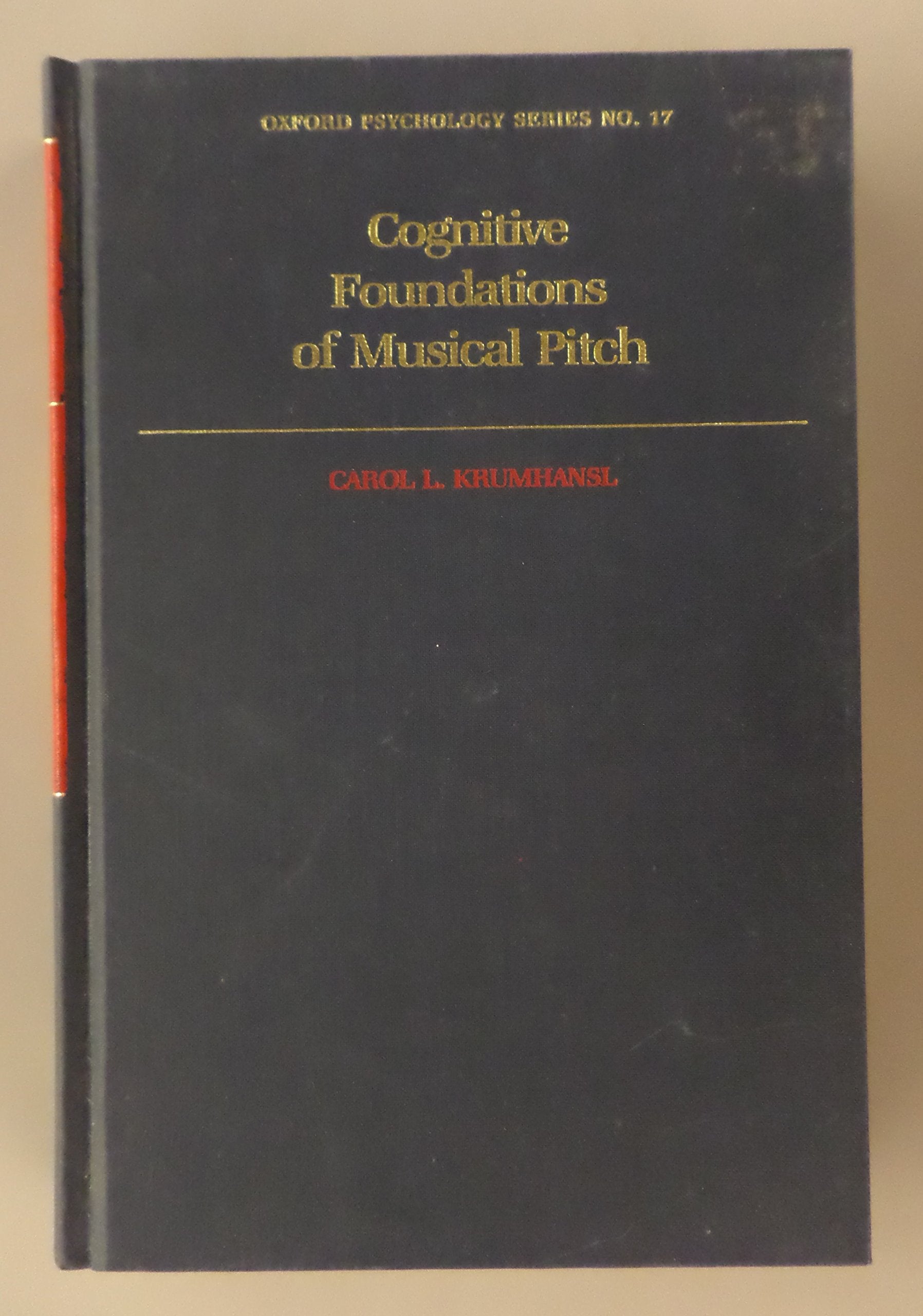 Cognitive Foundations of Musical Pitch (Oxford Psychology Series),Used