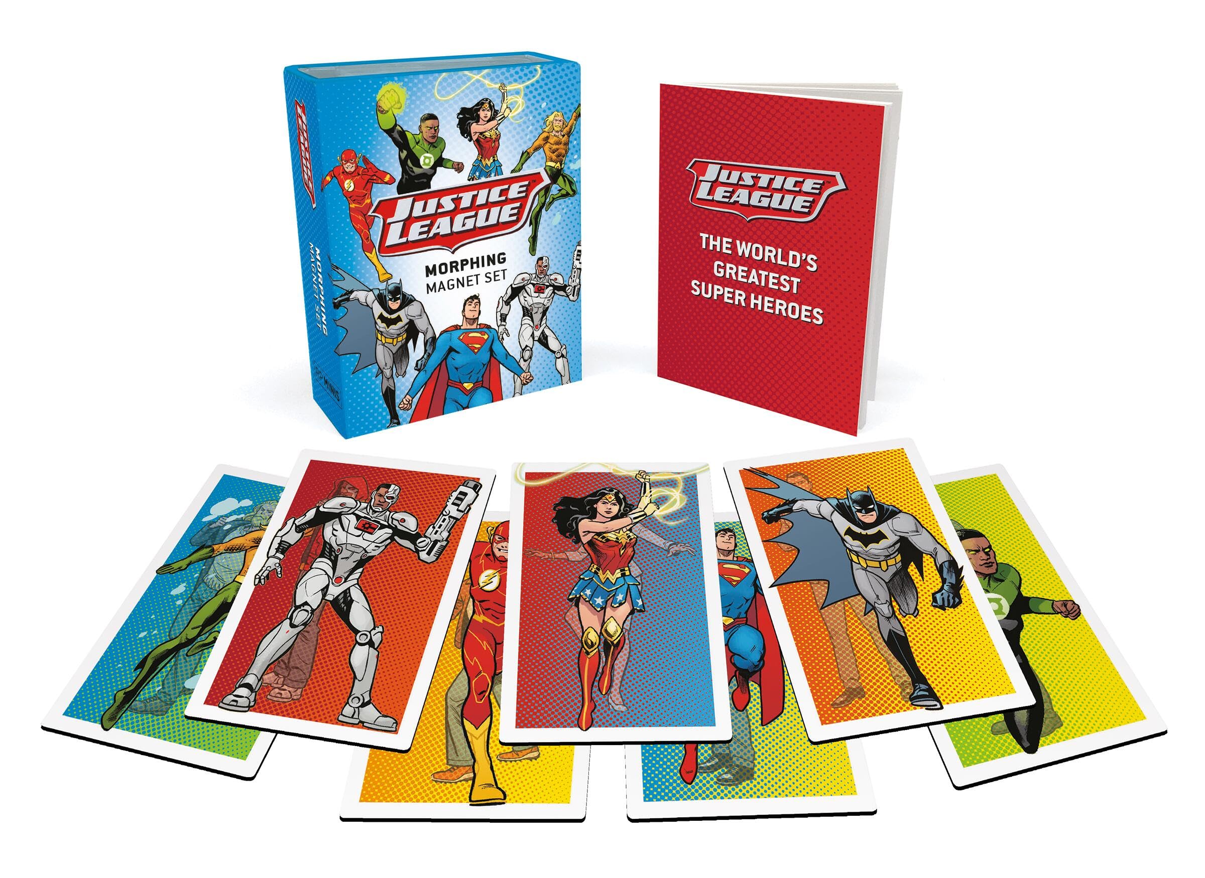 Justice League: Morphing Magnet Set: (Set Of 7 Lenticular Magnets) (Rp Minis)