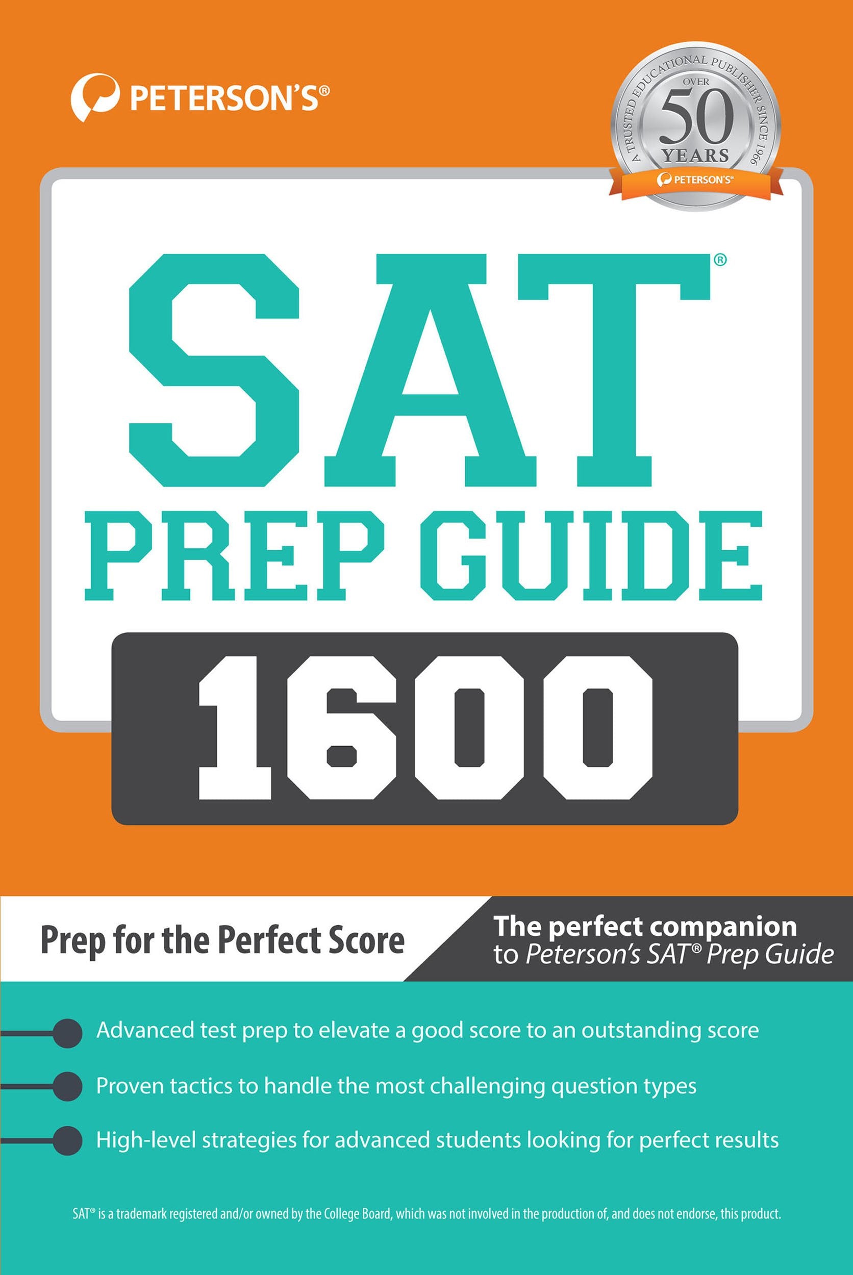 SAT Prep Guide 1600: Prep for the Perfect Score,Used