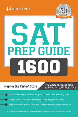 SAT Prep Guide 1600: Prep for the Perfect Score,Used
