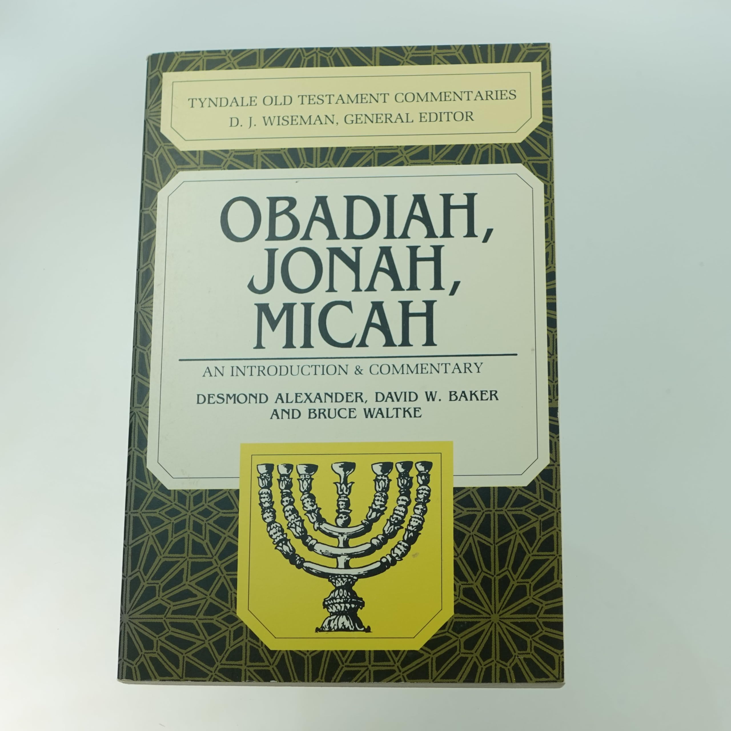 Obadiah, Jonah, Micah: An Introduction And Commentary (Tyndale Old Testament Commentaries),New