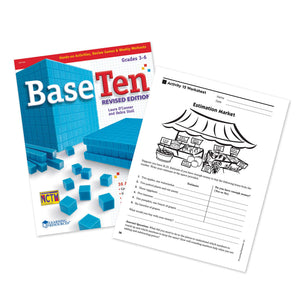 Learning Resources Base Ten Activity Book, Math Resources Booklet, 107 Page Activity Book, Homeschool Books, Math Help For Paren