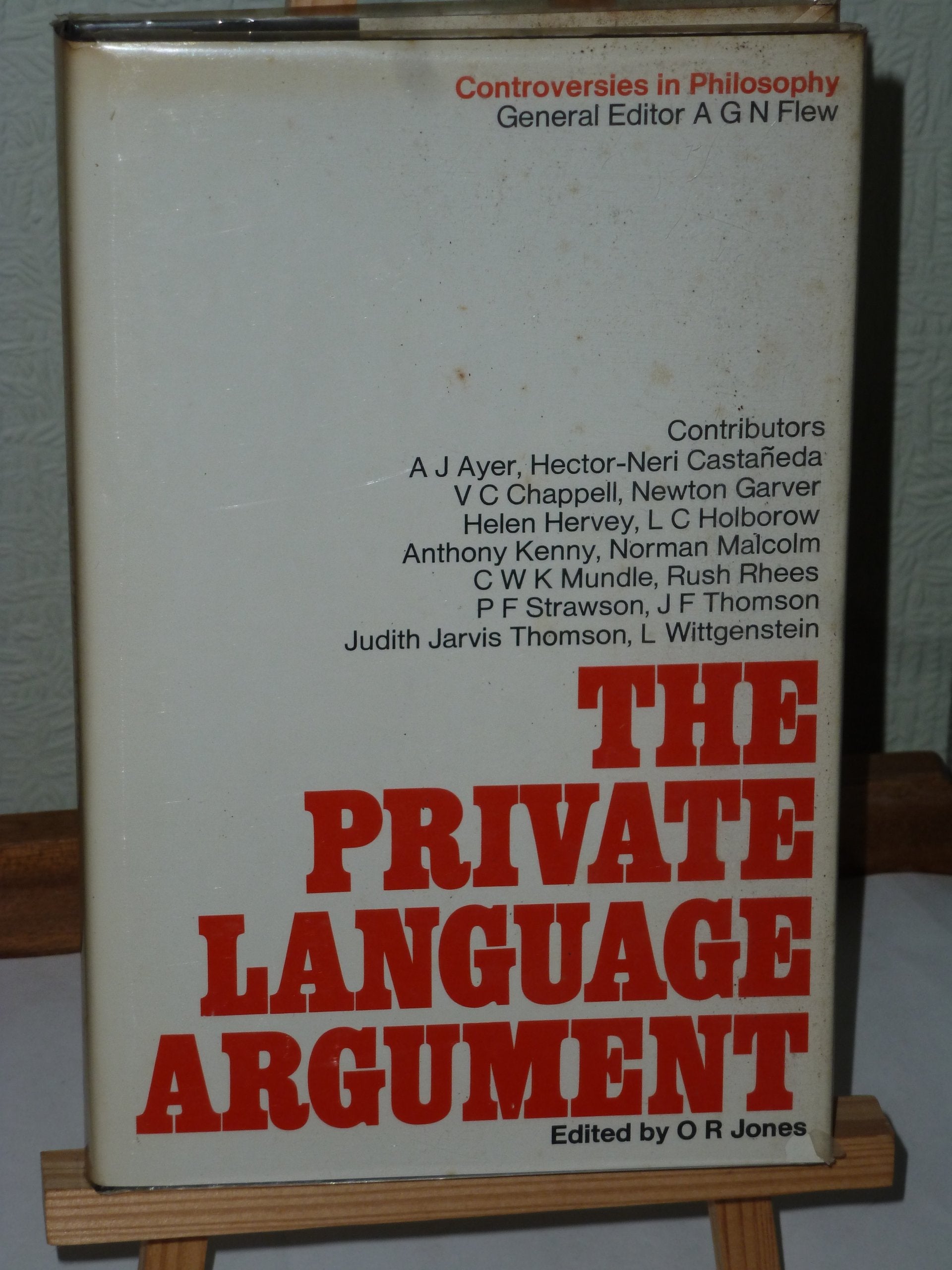 The Private Language Argument (Controversies in Philosophy),Used
